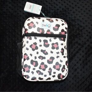 Cream and Black Leopard Print SWIG Lunchbox